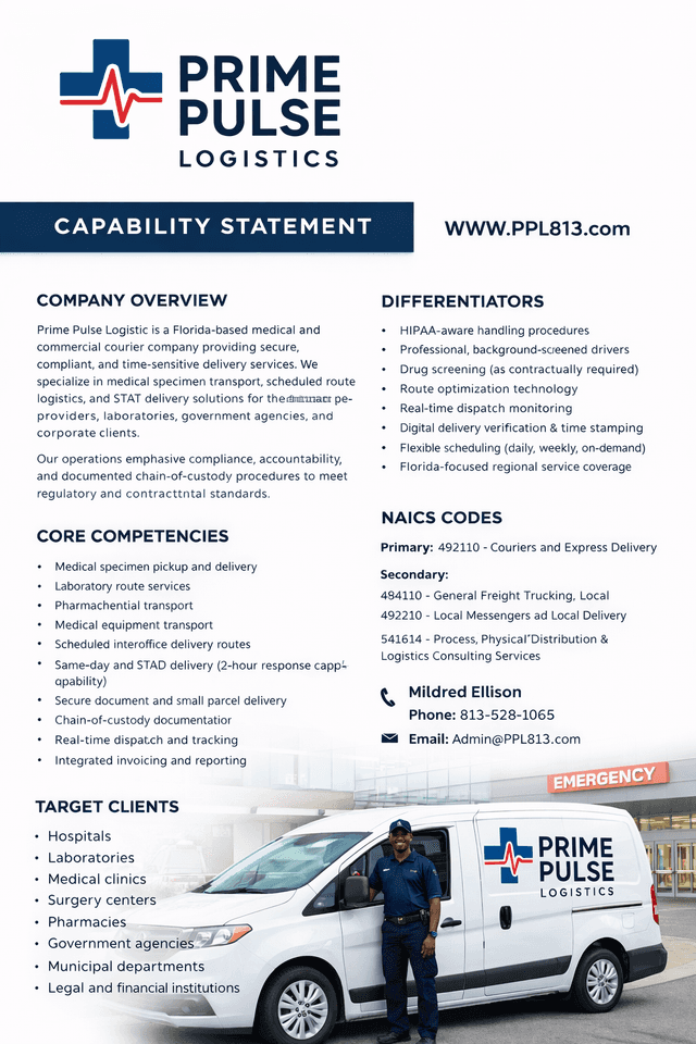 Prime Pulse Logistics Capability Statement